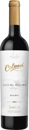 Red Wine Colome Altura Maxima Malbec 2017