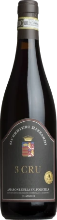 Red Wine Rizzardi 3 Cru Amarone Valpolicella 2016