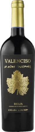 Red Wine Valenciso Rioja Reserva 10 Anos Despues Edicion Limitada 2012